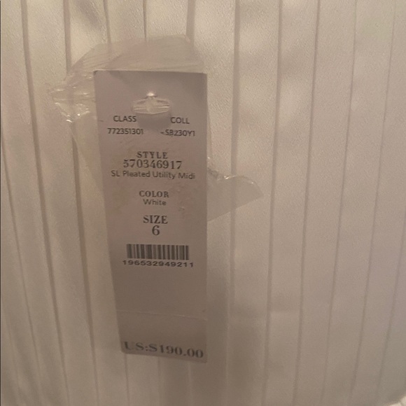 WHBM Elegant White Button-Down Dress - Picture 5 of 5